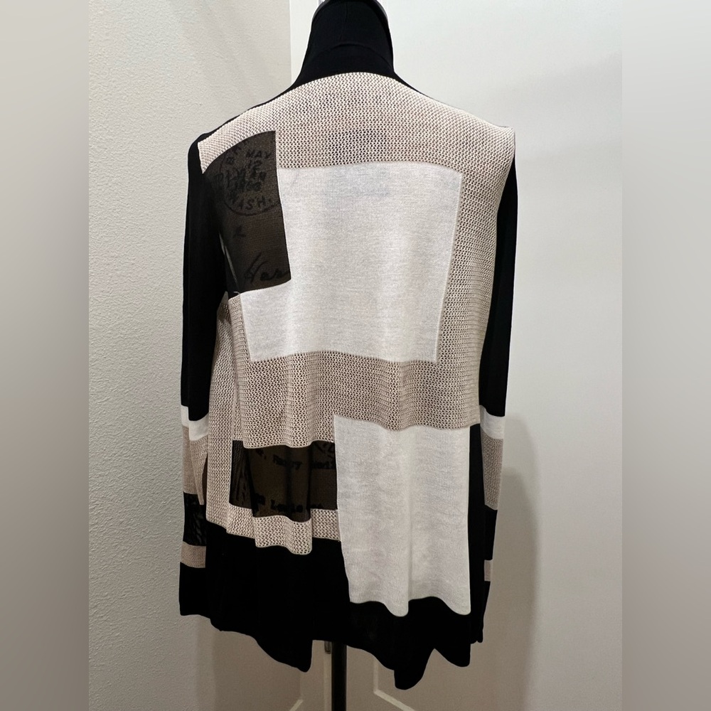 INC International Concepts Color Block Cardigan - Picture 4 of 11